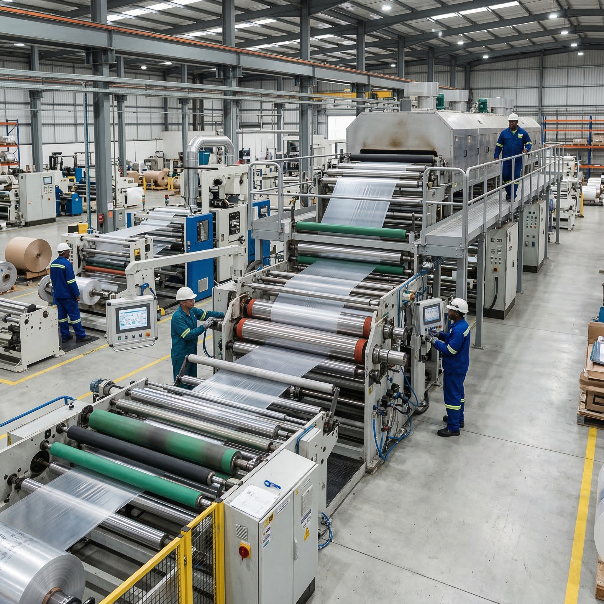 Inline measurement and process analytics in film extrusion and flexible packaging production