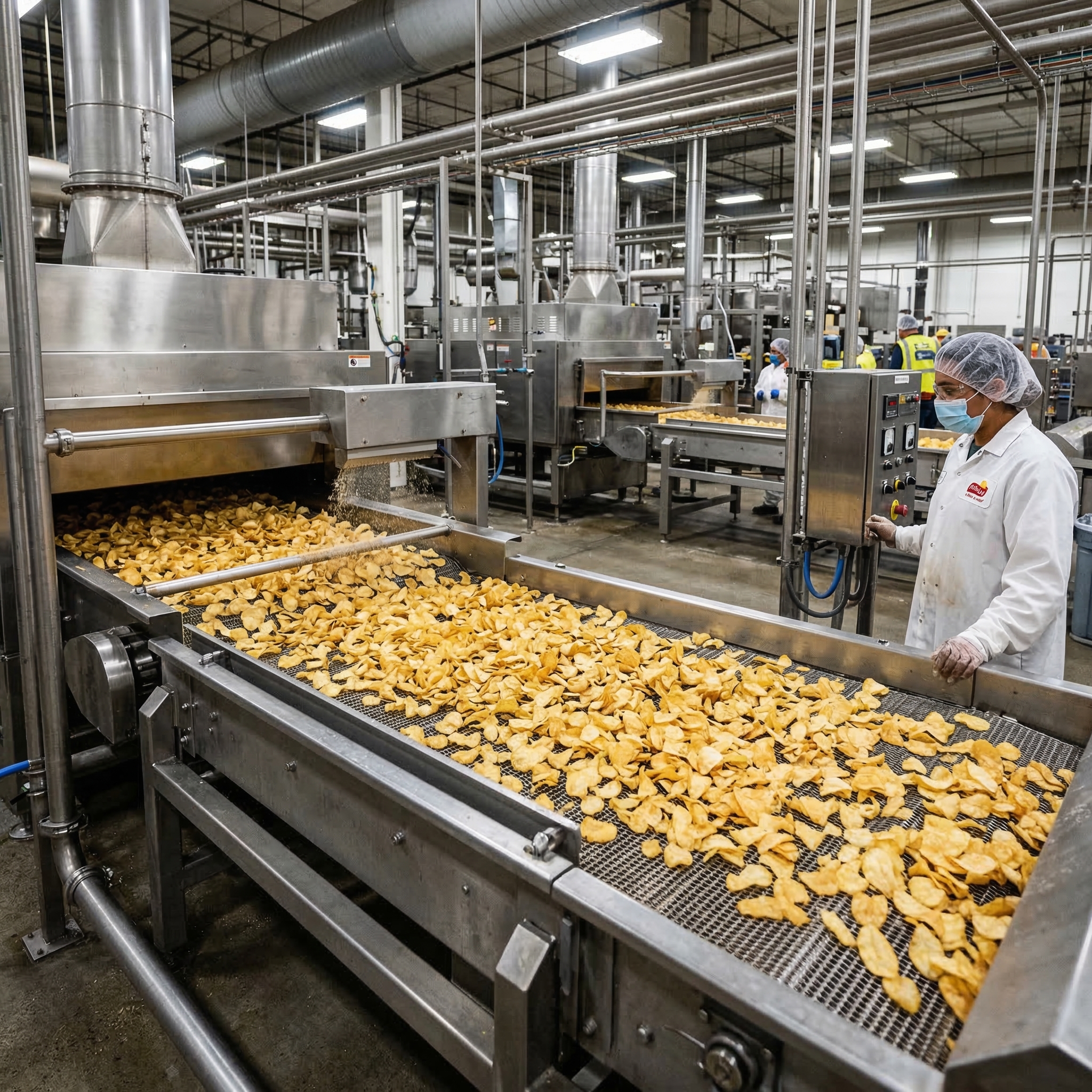 Inline NIR measurement in food processing production line