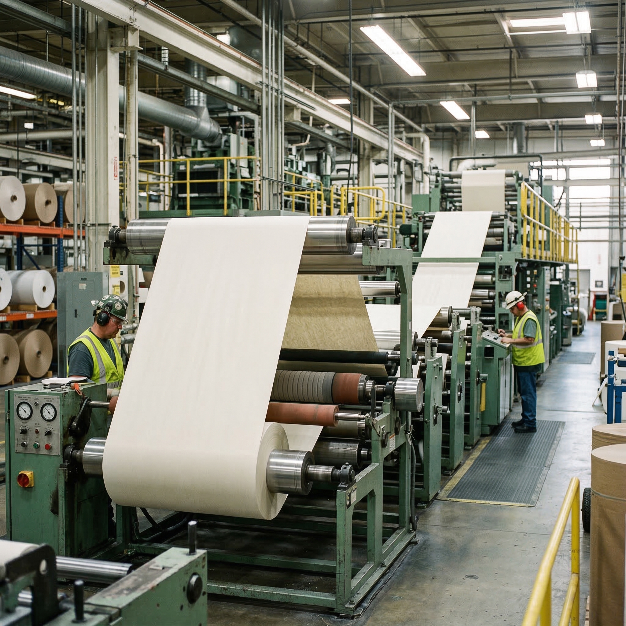 Inline analyzers monitoring paper converting production processes